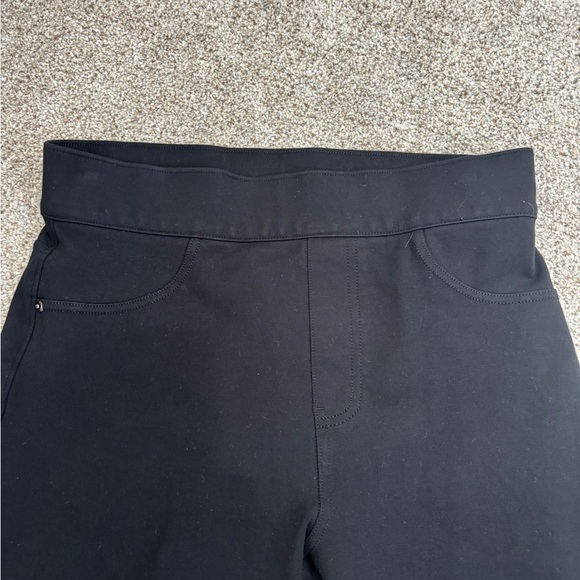 Spanx The Perfect Pant Ankle Back Pocket Size M Black Ponte Travel Skinny - Picture 10 of 11